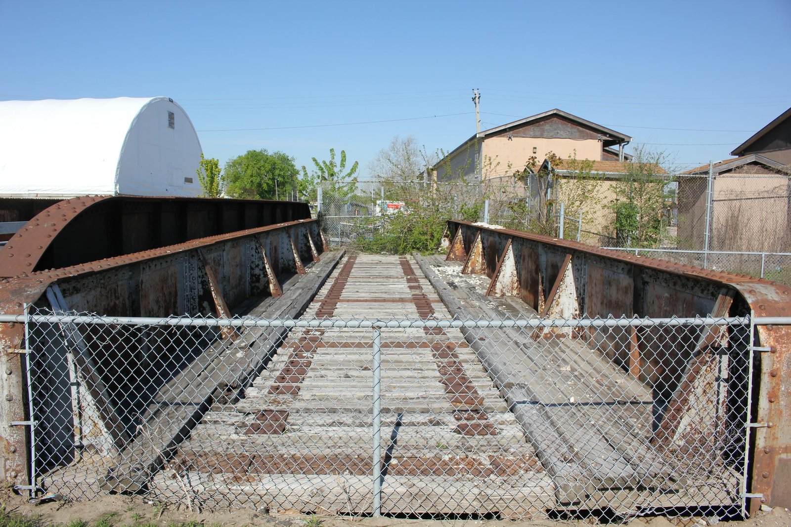 Looking west